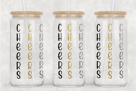 New Years Glass Can SVG Bundle | New Years Eve Can Glass Wraps SVG B Renee Design 