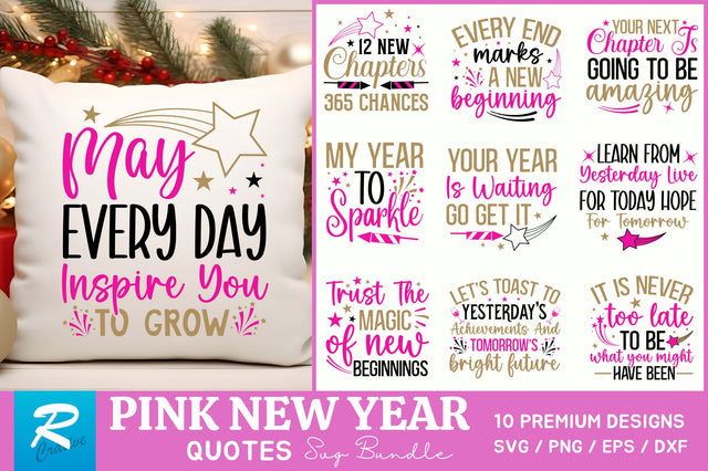 New Years Inspirational SVG Bundle SVG Regulrcrative 