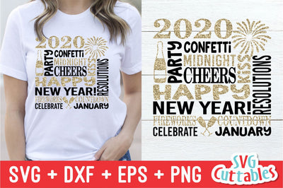New Year's Subway Art SVG Svg Cuttables 