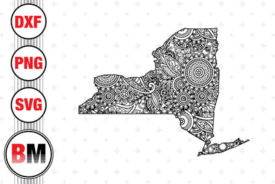 New York Mandala SVG, PNG, DXF Files SVG BMDesign 