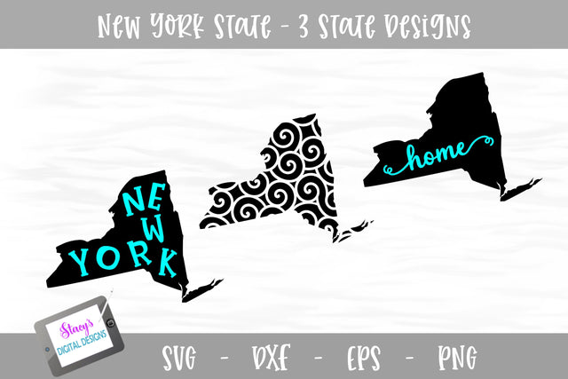 New York Mini Bundle - 3 New York State Designs SVG Stacy's Digital Designs 