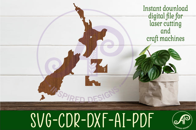 New Zealand cut out SVG laser SVG APInspireddesigns 