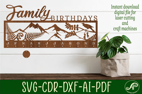 New Zealand theme Calendar set SVG laser cut file SVG APInspireddesigns 