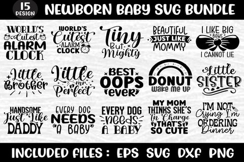 Newborn Baby SVG Bundle SVG SH_Tee store 