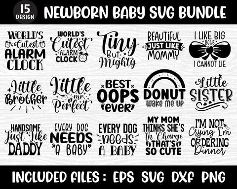 Newborn Baby SVG Bundle SVG SH_Tee store 