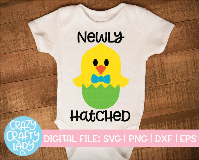 Newly Hatched | Easter SVG Cut File SVG Crazy Crafty Lady Co. 