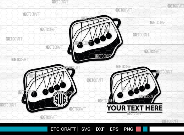 Newton Cradle Monogram, Newton Cradle Silhouette, Newton Cradle SVG, Cradle Svg, Newton Svg, Pendulum Balls, Cradle Ball Svg, SB00009 SVG ETC Craft 