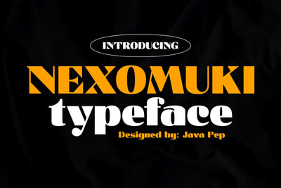 Nexomuki / modern & bold sans Font Javapep 