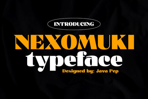 Nexomuki / modern & bold sans Font Javapep 