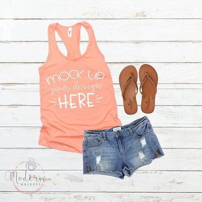 Next Level 1533 Light Orange Mockup Mock Up Photo Modern Mockups Studio 