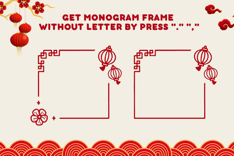 Nian Chinese Monogram Font Attype studio 