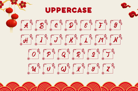 Nian Chinese Monogram Font Attype studio 