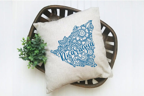 Nicaragua SVG File - Nicaragua Mandala Design SVG Old Market 