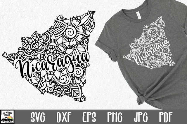 Nicaragua SVG File - Nicaragua Mandala Design SVG Old Market 