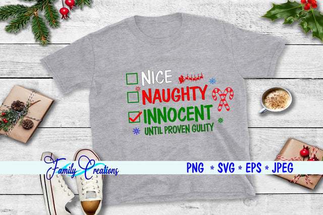 Nice Naughty Innocent SVG Family Creations 