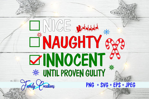 Nice Naughty Innocent SVG Family Creations 