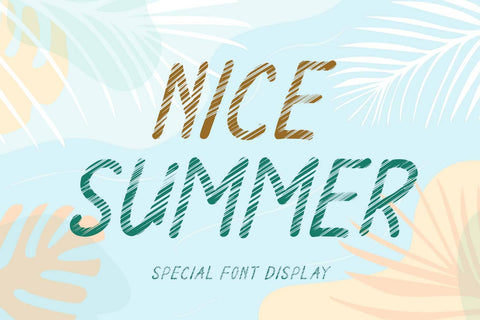 Nice Summer Font Prasetya Letter 