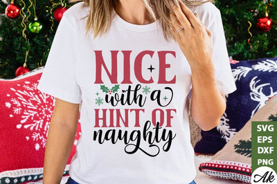 Nice with a hint of naughty SVG SVG akazaddesign 