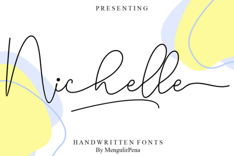 Nichelle font Font Mengulirpena 