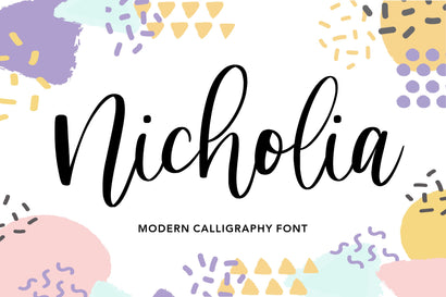 Nicholia Modern Calligraphy Font Font Balpirick 