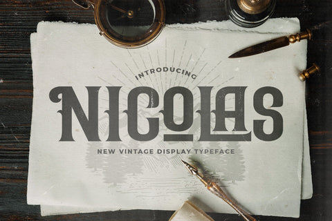 Nicolas - Victorian Decorative Font Font StringLabs 