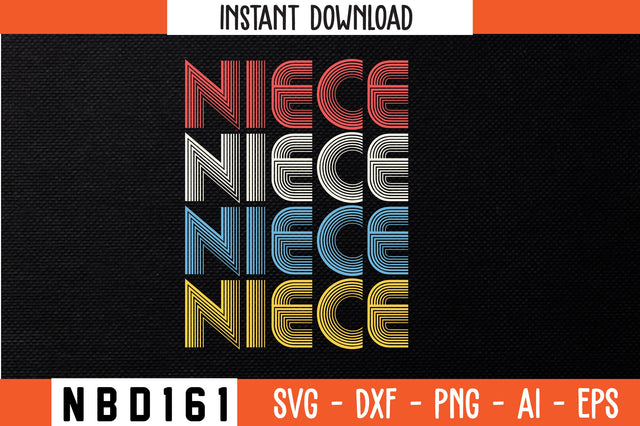 NIECE Retro Design SVG Nbd161 