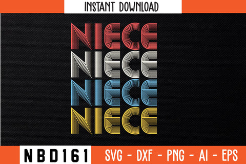 NIECE Retro Design SVG Nbd161 