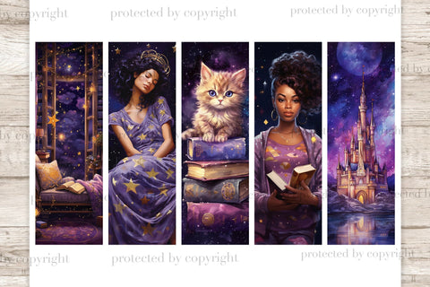 Night Bookmarks | Bookmark Sublimation SVG GlamArtZhanna 