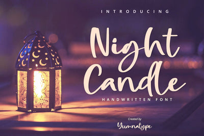 Night Candle Font yumnatype 
