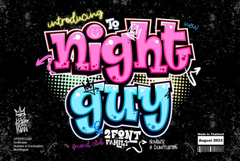 Night Guy Font BB Digital Arts 