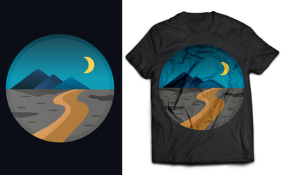 Night Road on the Desert T-Shirt SVG naemmiah021 