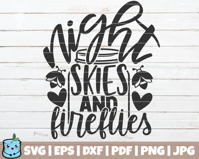 Night Skies And Fireflies SVG MintyMarshmallows 