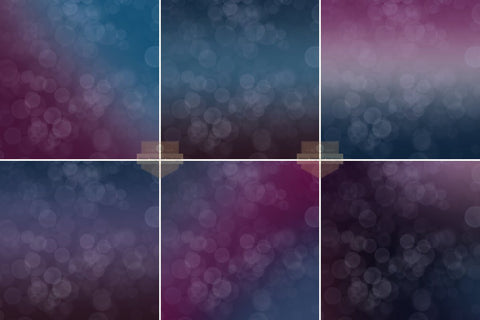 Night Sky Gradient Bokeh Digital Papers Backgrounds Digital Pattern SineDigitalDesign 