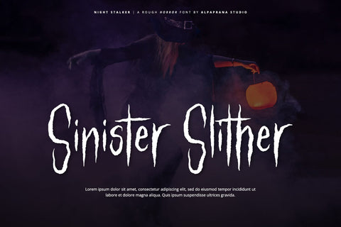 Night Stalker - Rough Font Font Alpaprana Studio 