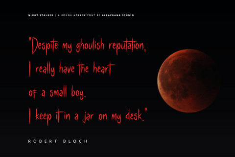Night Stalker - Rough Font Font Alpaprana Studio 