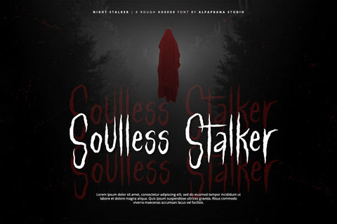 Night Stalker - Rough Font Font Alpaprana Studio 
