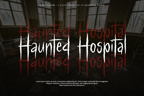 Night Stalker - Rough Font Font Alpaprana Studio 