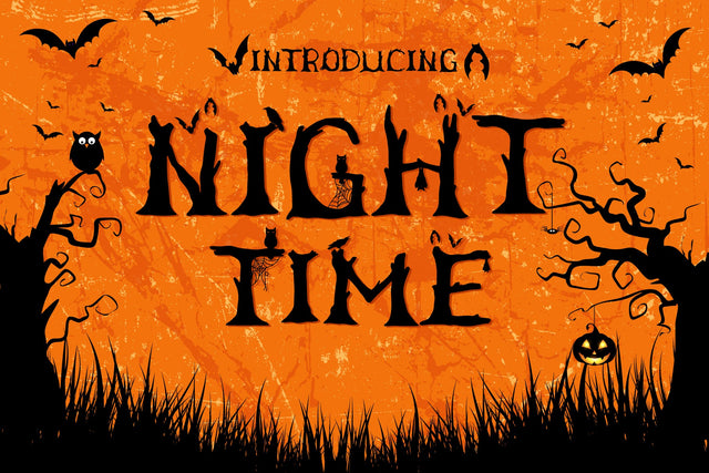 Night Time Fonts Font Fox7 By Rattana 