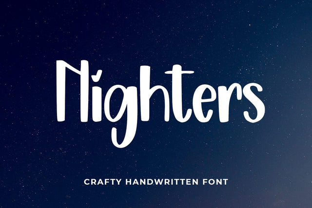 Nighters Font Abo Daniel Studio 