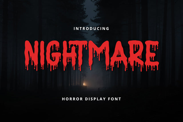 Nightmare - Horror Display Font Font Alpaprana Studio 