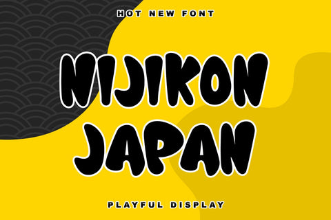 Nijikon Japan Font Letterara 