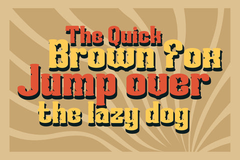 NIKARU | Groovy Retro Font Font twinletter 