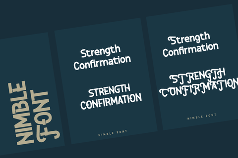 Nimble Font twinletter 