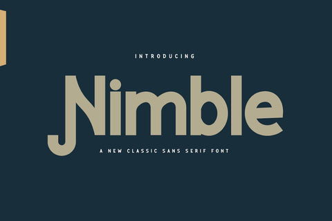 Nimble Font twinletter 