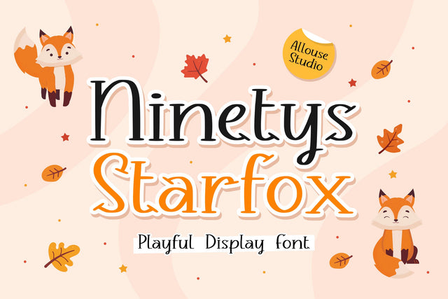 Ninetys Starfox Font Allouse.Studio 
