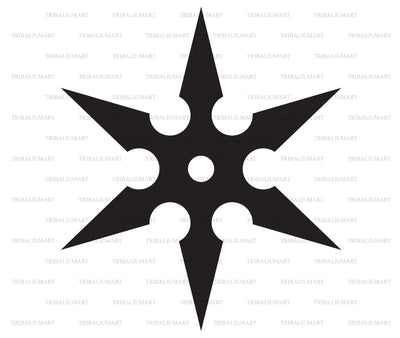 Ninja star - shuriken SVG TribaliumArtSF 
