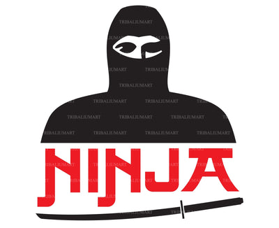 Ninja warrior design SVG TribaliumArtSF 