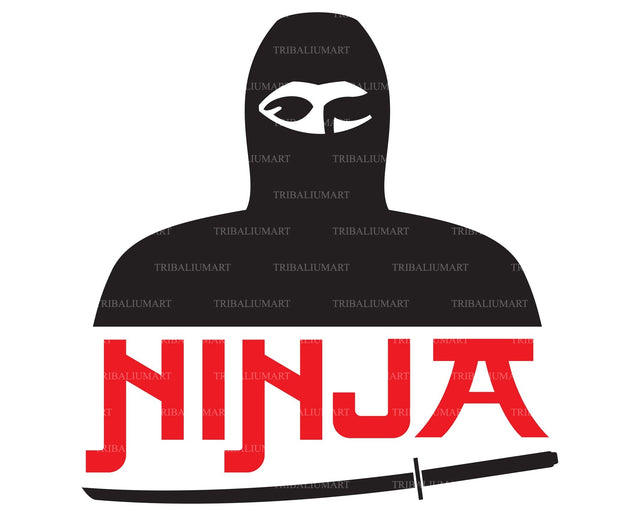 Ninja warrior design SVG TribaliumArtSF 