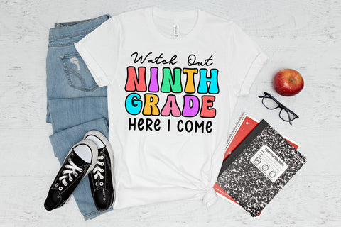 Ninth Grade First Day School I Back to School Sublimation Sublimation Happy Printables Club 