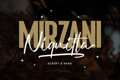 Niquitta Mirzani - Font Duo Font Arterfak Project 